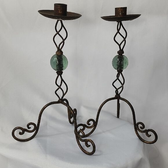 Orb Candlestick Pair - Picture 1 of 7